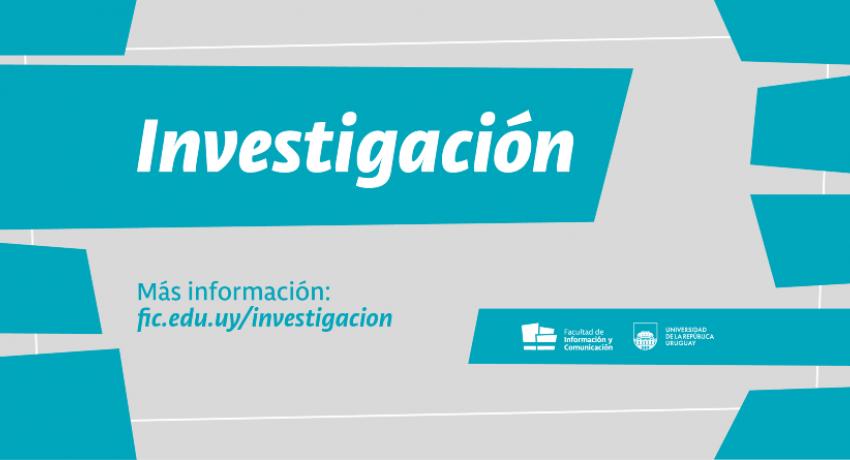 gráfica, en letras blancas sobre fondo tuequeza dice "Investigación"