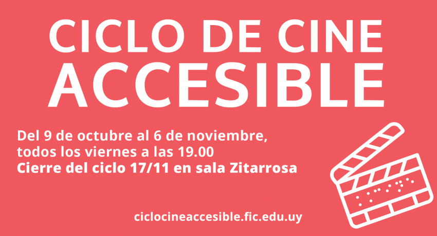 Imagen del Ciclo de Cine Accesible 2020.